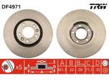 2X Disco Freno Trw DF4971 Per CitroËN C6 (Td_) 35Mm 302Mm