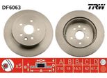2X Disco Freno Trw DF6063 Per Lexus Is Ii (GSE2_ ALE2_ USE2_) Is C (GSE2_)