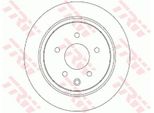 2X Disco Freno Trw DF7369 Per Nissan Qashqai / Qashqai +2 I (J10 NJ10) Altima