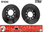 2X Disco Freno Trw DF4282 Per Hyundai Coupe (Gk) Coupe (Rd) Tiburon Coupé