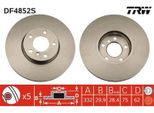 2X Disco Freno Trw DF4852S Per Bmw X5 (E70) X5 (F15 F85) X6 (E71 E72) 62Mm