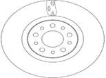 2X Disco Freno Trw DF6933 Per Fiat Tipo Hatchback (356_) Tipo Estate (356_)