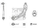 Febi Bilstein Set Sterzo A CROSS-LEVEL RadaufhÄNgung Assale Anteriore Esterno Sinistro