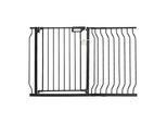 Cancelletto Di Sicurezza Per Porte - Cancelletto Per Scale - Cancelletto Per Bambini - Cancelletto Per Animali - Cancelletto Di Sicurezza Per Scale - Cancelletto Per Bambini Orientabile Su Entrambi I Lati - Nero - Senza Foratura - Larghezza 749-1229 Mm - Altezza 762 Mm