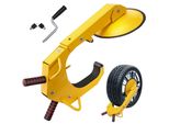 Blocca Ruota Per Auto - Bloccaggio Per Ruote Da 160-380 Mm - Protezione Antifurto Per Ruote Di Rimorchi Con Ventosa Da 30 Cm - Bloccaggio Per Auto, Camion, Suv, Camper, Barche - Giallo