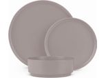 Berlingerhaus Set Di Piatti Da Portata 18 Pezzi In Gres Taupe Collection