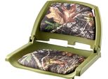 Sedile Da Barca Con Schienale Basso - Comoda Sedia Da Barca - Cuscino In Spugna - Design In Colore Mimetico