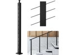 Palo Per Ringhiera Con Cavo 1067X50,8X50,8Mm - Palo Con Fori A 30° - 1JZLGZXHS106W3XAA001V0 Palo Per Ringhiera