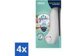 Glade - Holder Sense & Spray - Fiori Esotici Tropicali - 18 Ml - Confezione Risparmio - 4 Pezzi