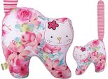 Bobo Gatto Coccolone Mascotte - Fiori Rosa