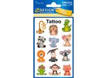 Avery Zweckform 56761 Zdesign Kids Tatuaggi Per Bambini "Koala, Rana, Giraffa"", Colorati"