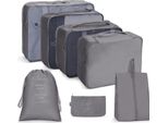 Set Da Viaggio Di 7 Bustine Organizer Per Cosmetici KS41WZ2
