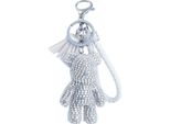 Flamenco Mystique Xl KřIšťáLový MedvěD Na KlíčíCh, ŠířKa 4,7 Cm, VýšKa 8,9 Cm, DéLka SmyčKy 13,5 Cm