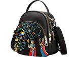 Camerazar Zaino Piccolo Da Donna 2In1 Borsa A Tracolla Zaino Nero City