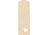 Segnalibro In Legno Con Cuore In Compensato