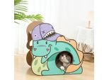 Giocattolo Interattivo Per Gatti Grind Claw Rest Play 3 In 1 Per Alleviare La Noia Whack A Mole Cat Toy Con Pad Di Graffiatura Per Gatti (5 Fori)