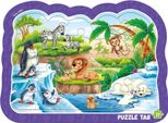 Puzzle A Cornice. Animali Nello Zoo