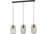 Eglo 900503 Bajazzara E27 Tripla Lampada A Sospensione 890X190Mm Nero Grigio