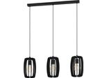 Eglo 900505 Bajazzara E27 Tripla Lampada A Sospensione 890X190Mm Nero