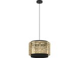 Sandbach Lampada A Sospensione Lampada A Sospensione Lampada A Sospensione - H110 X Ø42 Cm - Nero, Ottone - 1X40W Escl. - IP20