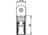 Guarnizione Per Porta Schall-Ex® Duo L-15 Ws 1-382 2-S.L.1083Mm Alu.Silverf.Hlt Athmer