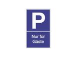 Segnaletica Parcheggio Parcheggio Per Ospiti L250Xl400Mm Ku.Blu/Bianco