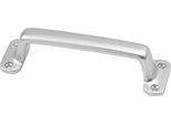 Maniglia A.26Mm L.140Mm L.38Mm Fusione Di Alluminio Anodizzato Argento Fori 4 Hermeta