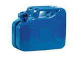 Tanica Carburante 10L Blu Segnale Ral 5005 Lamiera D'acciaio 0,9Mm L345Xl165Xh275Mm Valpro