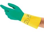 Guanto Chimico Alphatec® 87-900 Taglia 8.5-9 Verde/Giallo En 388,EN 374,EN 421