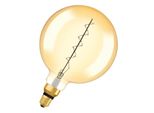 Osram Vintage 1906 Led Con Tonalità Oro, 4,8W, 400Lm, Forma A Globo Con Diametro Di 200Mm E Base E27, Colore Della Luce Bianco Caldo, Filamento A Spirale, Dimmerabile, Fino A 15.000 Ore Di Durata