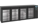 Combisteel Bar Cooler Nero 4 Porte In Vetro
