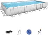 Power Steel 956X488X132 31X16Ft Bestway 6In1 Rack Pool + Pompa A Sabbia