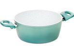 Genius Cerafit Revolution Pentola Di Cottura 22 Cm 2 Pezzi, Rivestimento Antiaderente In Ceramica, Pentola Per Arrostire La Carne Con Coperchio In Vetro Senza Pfas, Thermo Speed