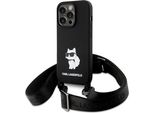 Karl Lagerfeld Klhcp15Xscbscnk Custodia Rigida Per Iphone 15 Pro Max 6.7 Czarny/Black Crossbody Silicone Choupette