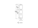 Piastra Di Ristrutturazione 206 H Acciaio Inox Est Pz Distanza 92 Mm