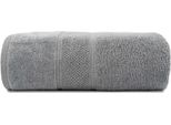 Asciugamano 30X50 Teo Grigio 470G 100% Cotone Con Velour
