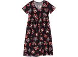 Moomin - Vestito Midi Da Donna, Stampa All-Over TT931 (S) (Carbone)