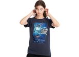 Alla Ricerca Di Nemo - Maglietta Da Donna "I Pesci Sono Amici"" TV25167 (Xxl) (Blu Navy)"