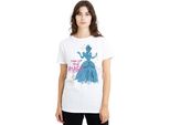 Cenerentola - Maglietta "Turn Up Your Magic"" Da Donna TV25190 (L) (Bianco)"