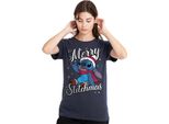 Lilo & Stitch - Maglietta "Merry Stitchmas"" Da Donna TV25194 (M) (Blu Navy)"