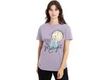 Cenerentola - Maglietta "Here Till Midnight"" Da Donna, Capodanno TV25193 (Xl) (Lavanda)"