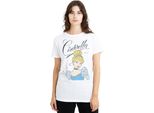 Cenerentola - Maglietta "Headshot With Fancy Script"" Per Donna TV25191 (Xxl) (Bianco)"