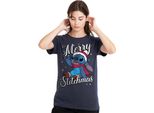 Lilo & Stitch - Maglietta "Merry Stitchmas"" Da Donna TV25194 (Xl) (Blu Navy)"
