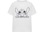 Lilo & Stitch - T-Shirt Da Donna TV25263 (L) (Bianco)