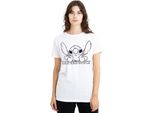 Lilo & Stitch - T-Shirt Da Donna TV25244 (S) (Bianco)