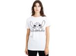 Lilo & Stitch - T-Shirt Da Donna TV25244 (M) (Bianco)