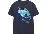 Aladdin - Maglietta Da Donna "Let's Make Some Magic"" TV25324 (Xl) (Blu Navy)"