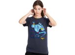 Aladdin - Maglietta "Let's Make Some Magic"" Da Donna TV25330 (L) (Blu Navy)"