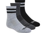 Skechers - Calzini Per Bambini (Confezione Da 3) GT9658 (37 Eu - 40,5 Eu) (Grigio Chiaro/Grigio/Nero)
