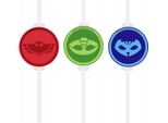 Cannucce Pj Masks 4 Pezzi Colorati - Taglia Unica